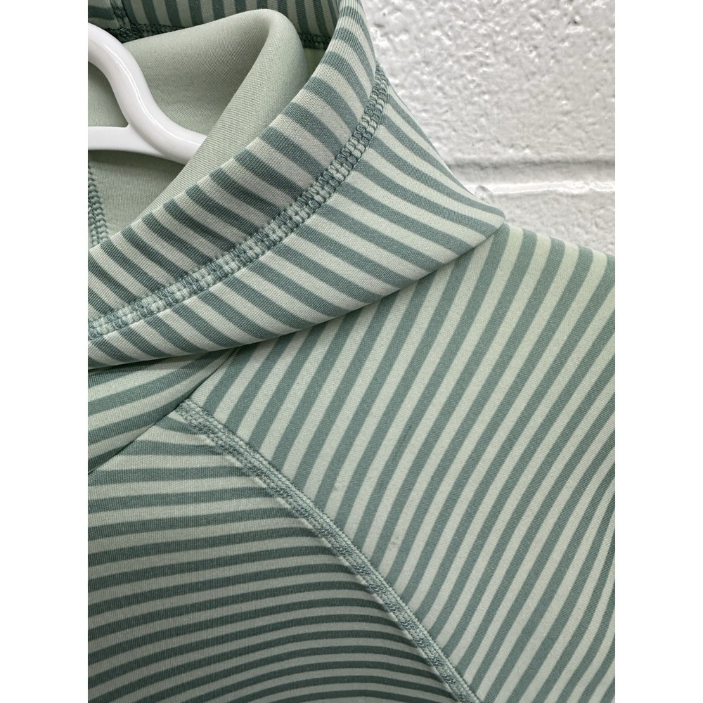 Columbia Castella Peak Green Striped Omni Wick Pullover Hoodie AL1745 Women's M - Picture 3 of 7